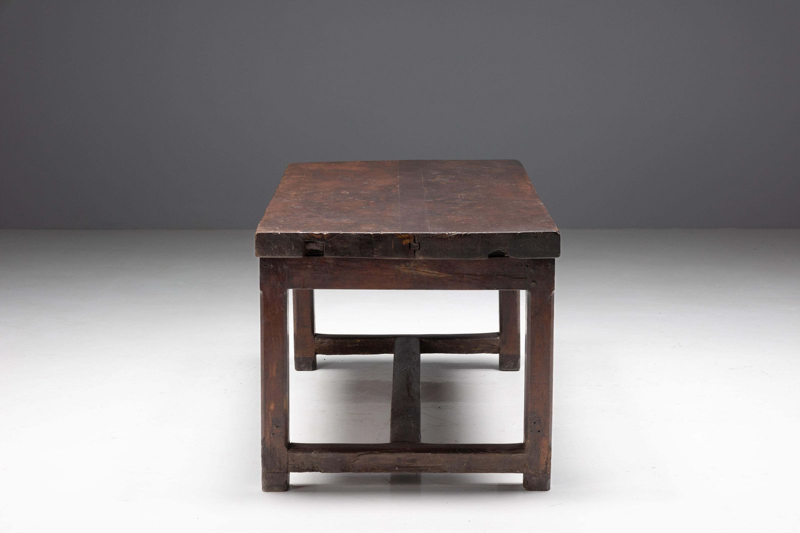 Brutalist Art Populaire Dining Table, France, 19th Century photo 4274.0