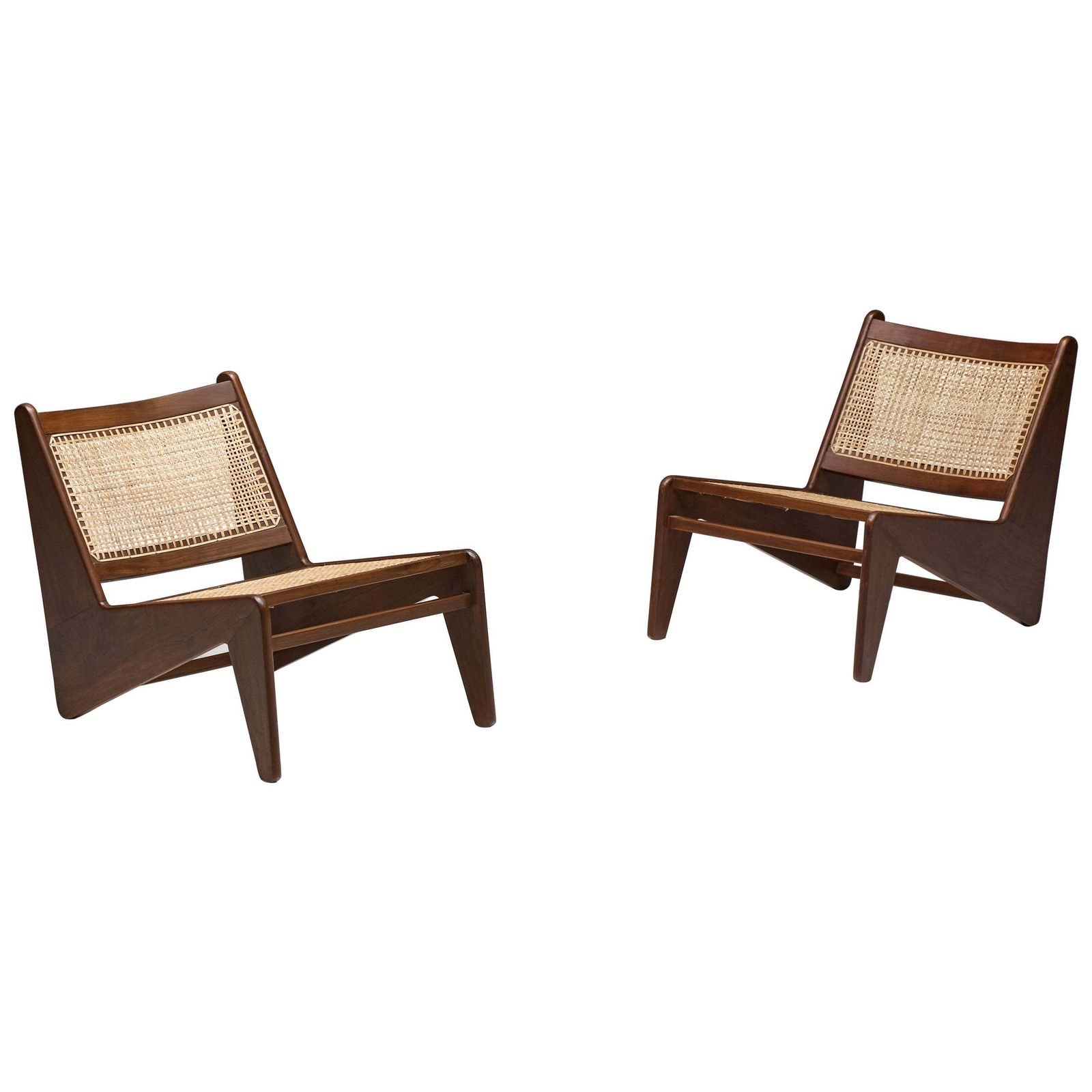 Kangaroo Chairs Pj Si 59 By Pierre Jeanneret, Chandigarh, 1955