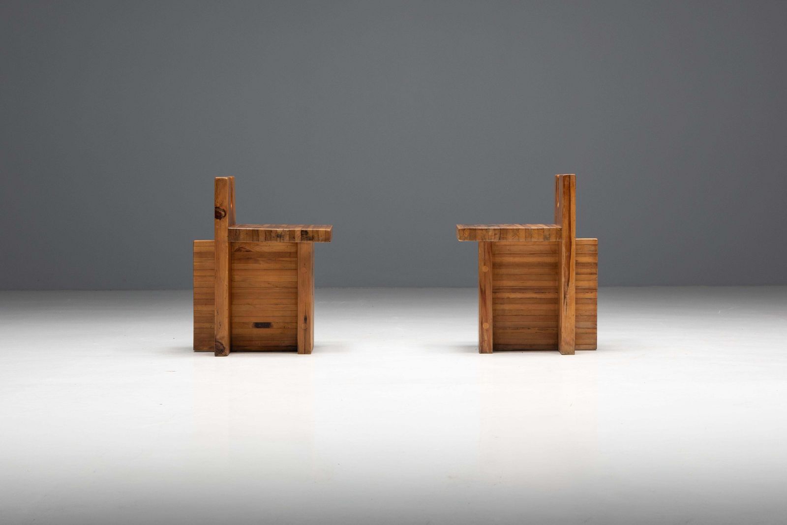 Furniture Sesc Stools By Lina Bo Bardi For Sesc Pompeia, Brazil, 1970s photo