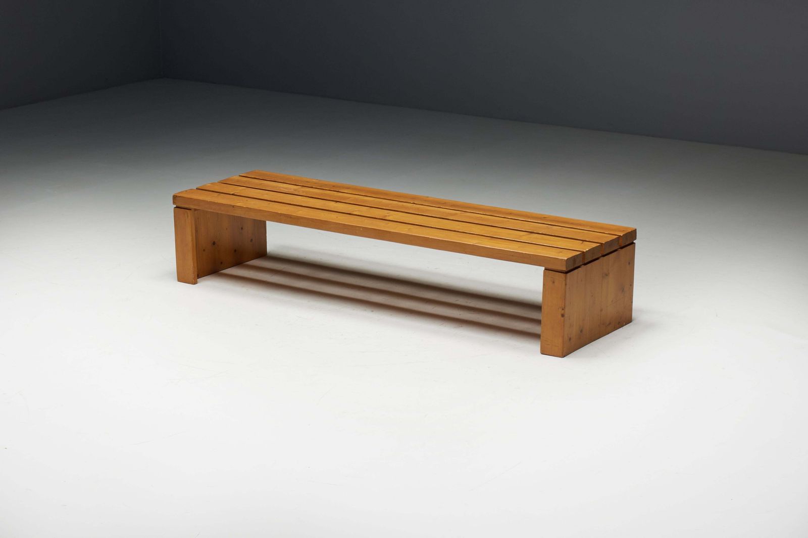 Slate Bench By Charlotte Perriand For Les Arcs, France, 1980s photo Furniture