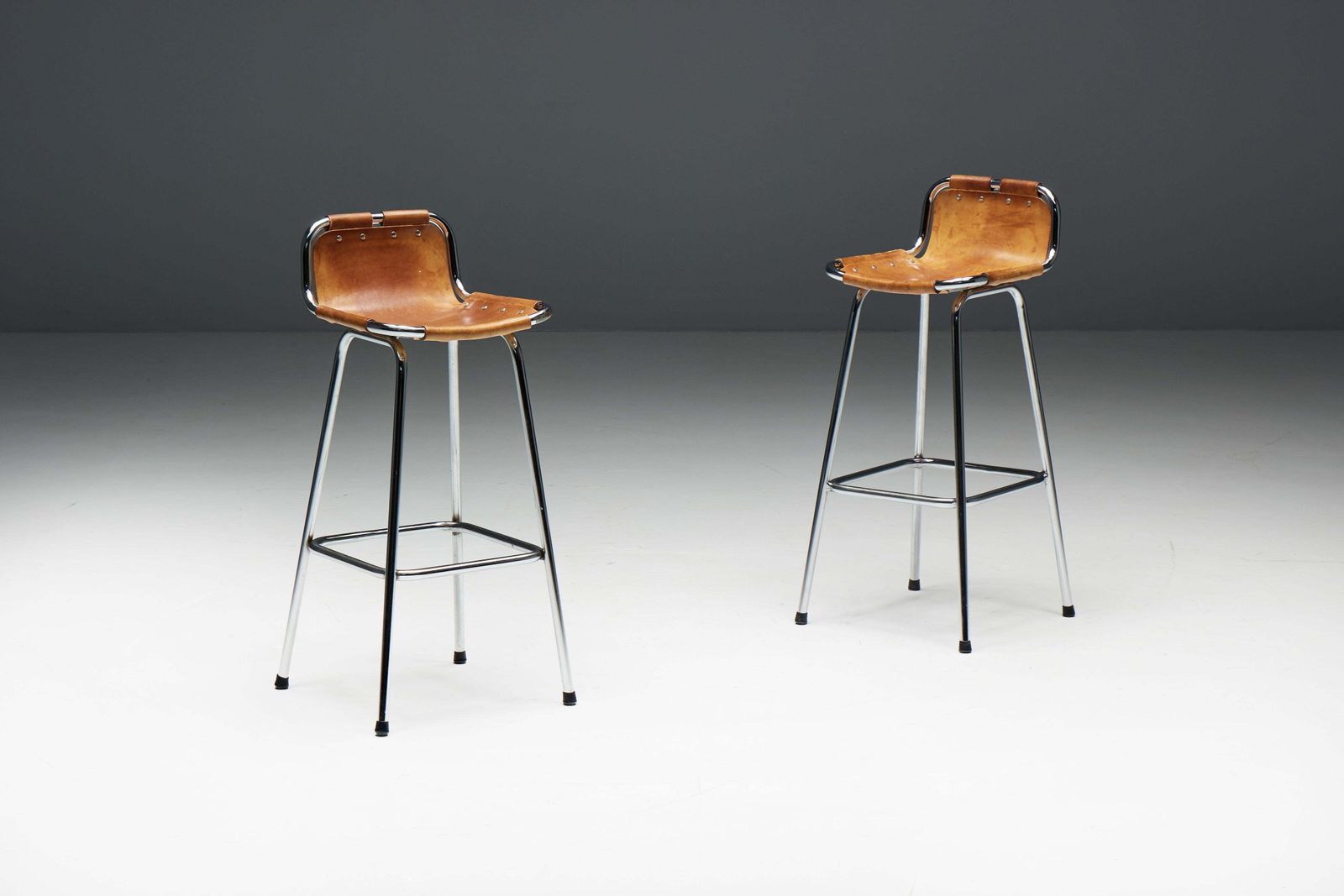 Bar Stools By Charlotte Perriand For Les Arcs, France, 1960s