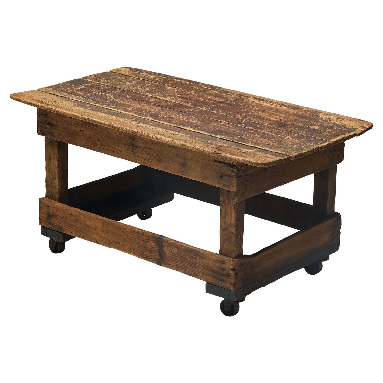 Primitive Industrial Table, France, 19th Century