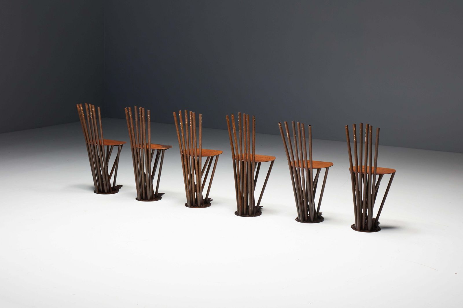 Industrial Wabi Sabi Primitive Chairs, France, 1950s photo Furniture