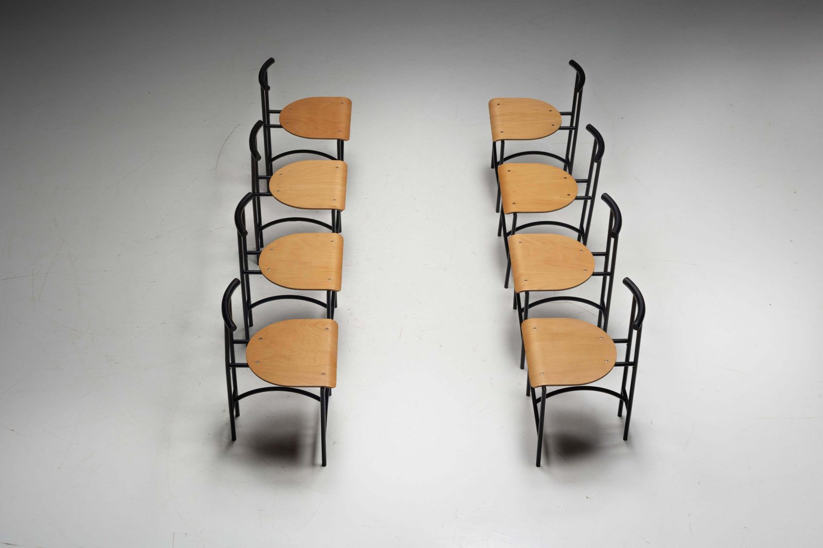 Postmodern "Tokyo" Dining Chairs By Rodney Kinsman For Bieffeplast, Italy, 1980s photo Furniture