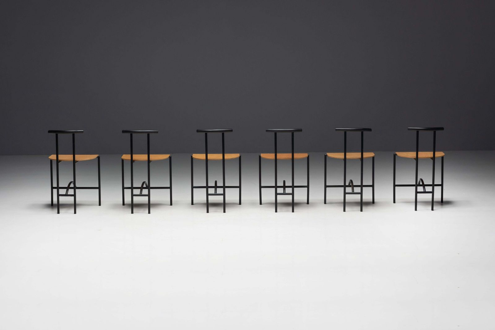 Postmodern "Tokyo" Dining Chairs By Rodney Kinsman For Bieffeplast, Italy, 1980s photo vinterior