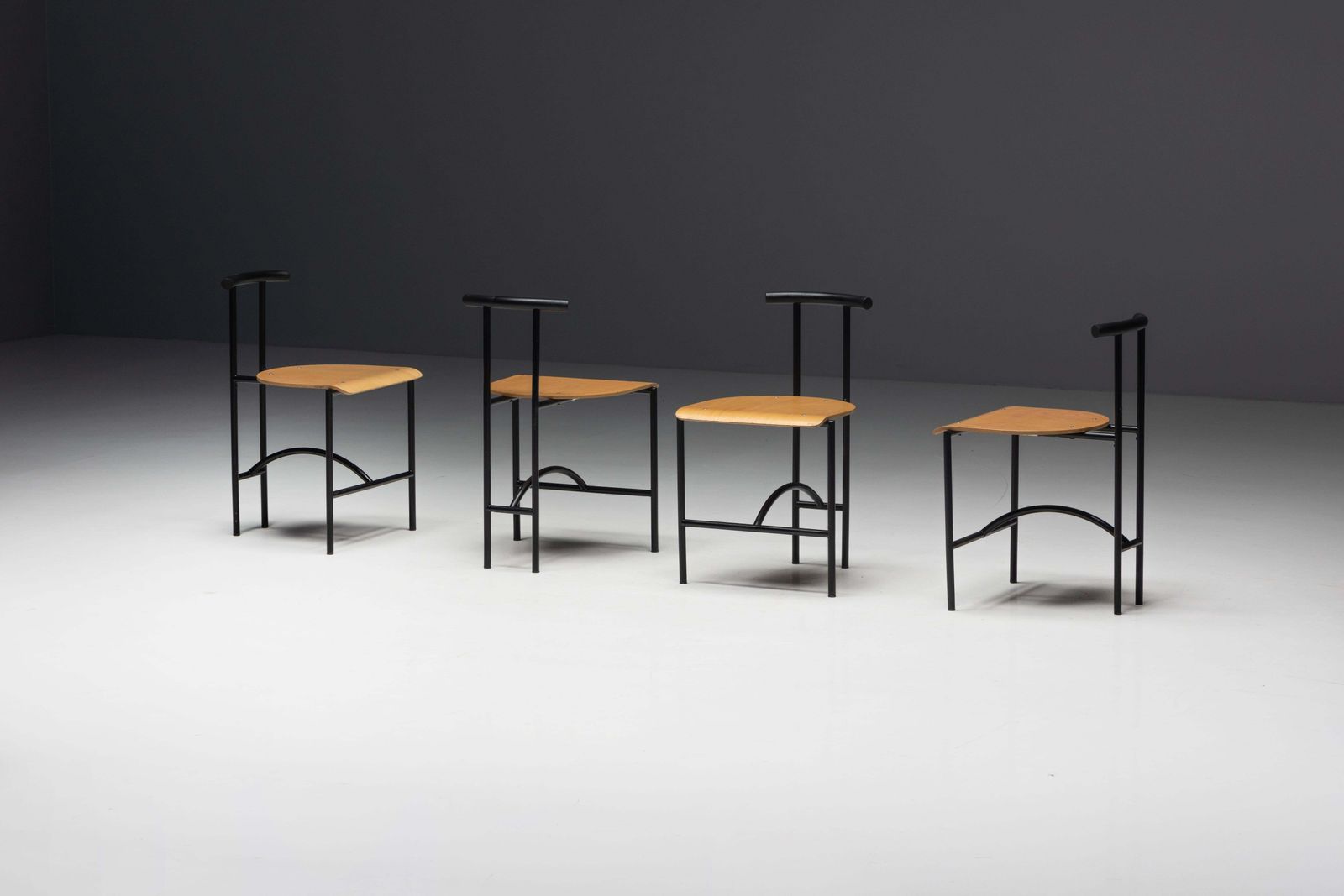 Postmodern "Tokyo" Dining Chairs By Rodney Kinsman For Bieffeplast, Italy, 1980s photo buy