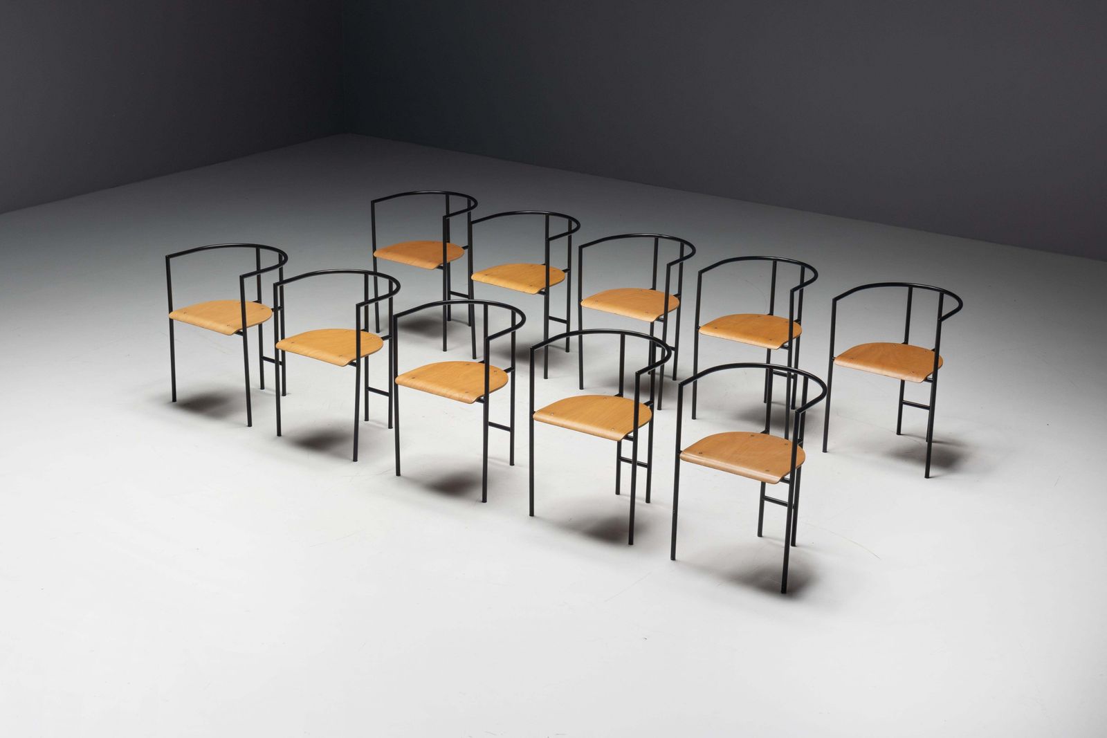 Postmodern "Tokyo" Armchairs By Rodney Kinsman For Bieffeplast, Italy, 1980s photo furniture
