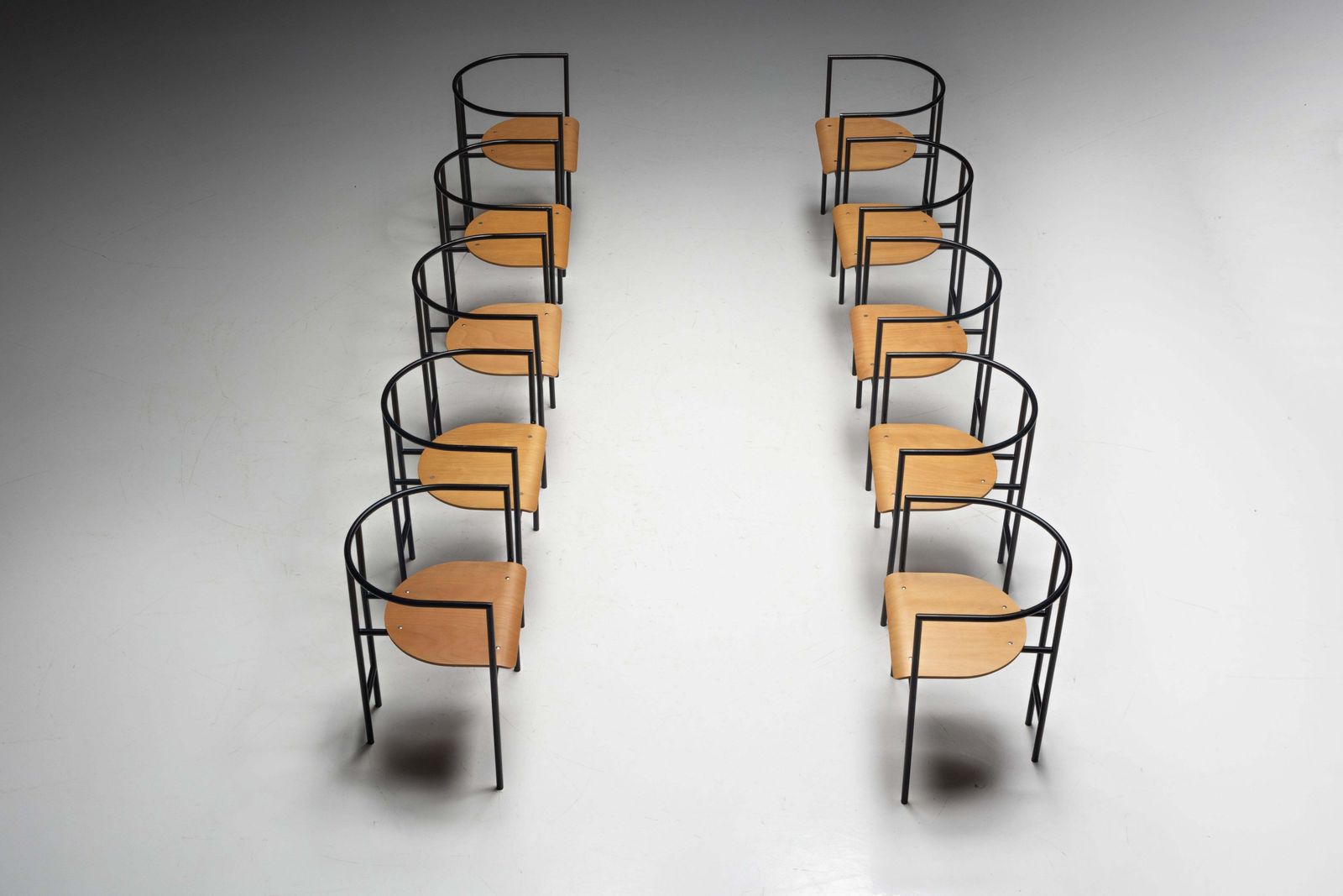 Postmodern "Tokyo" Armchairs By Rodney Kinsman For Bieffeplast, Italy, 1980s photo 872.0