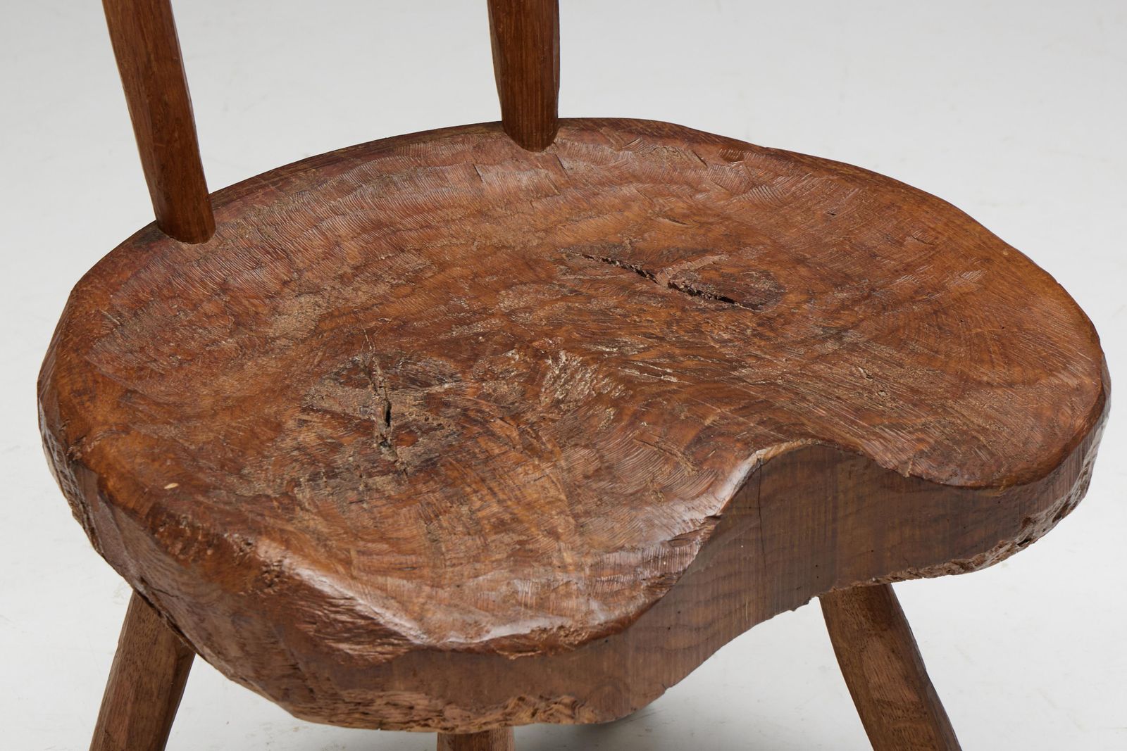 Folk Art Wabi Sabi Chair, France, 19th Century photo vinterior
