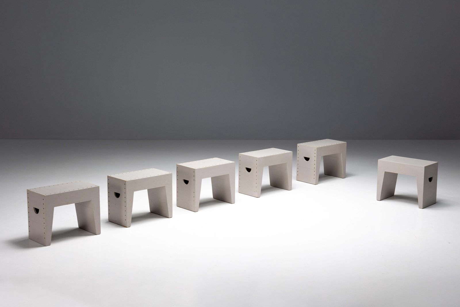 Bossche School Stools By Dom Hans Van Der Laan & Jan De Jong, Netherlands, 1970s photo for sale