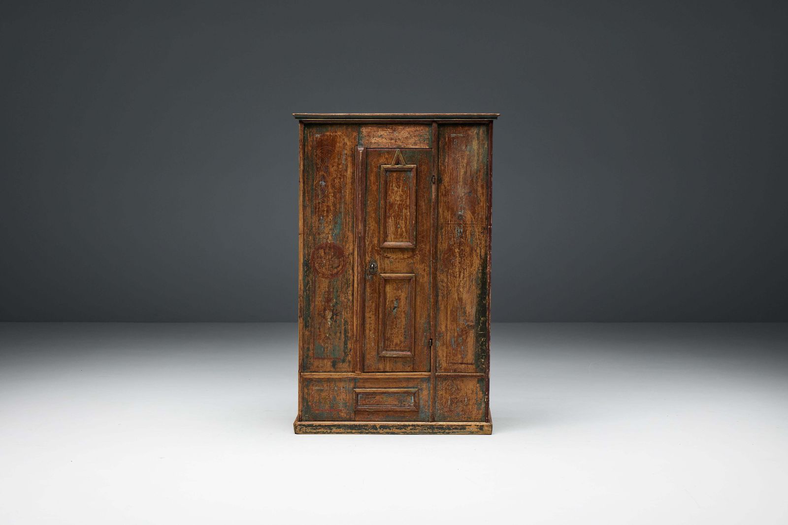 Rustic Travail Populaire Cabinet, France, 18th Century photo furniture