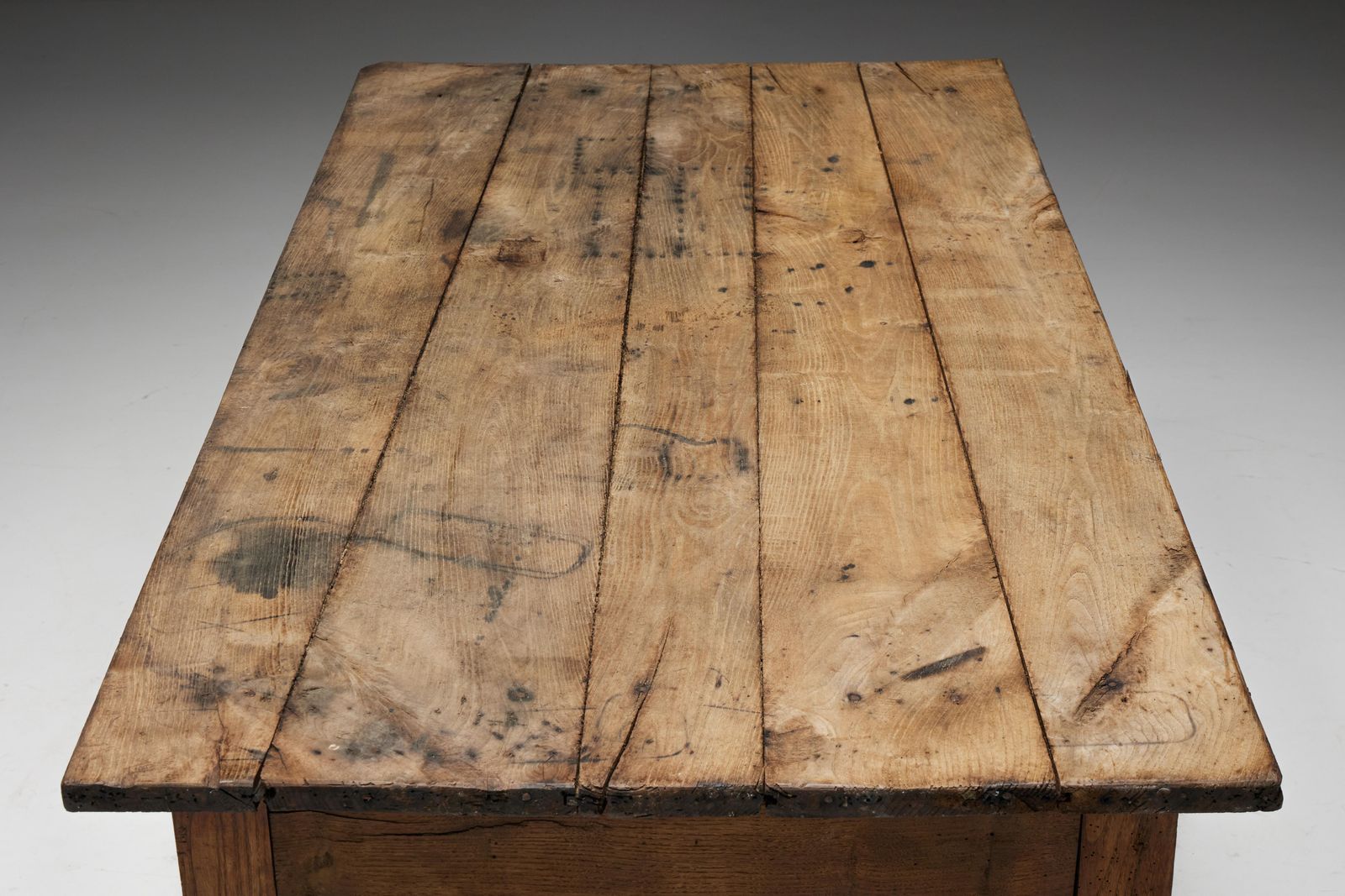 Furniture Travail Populaire Dining Table, France, 19th Century photo