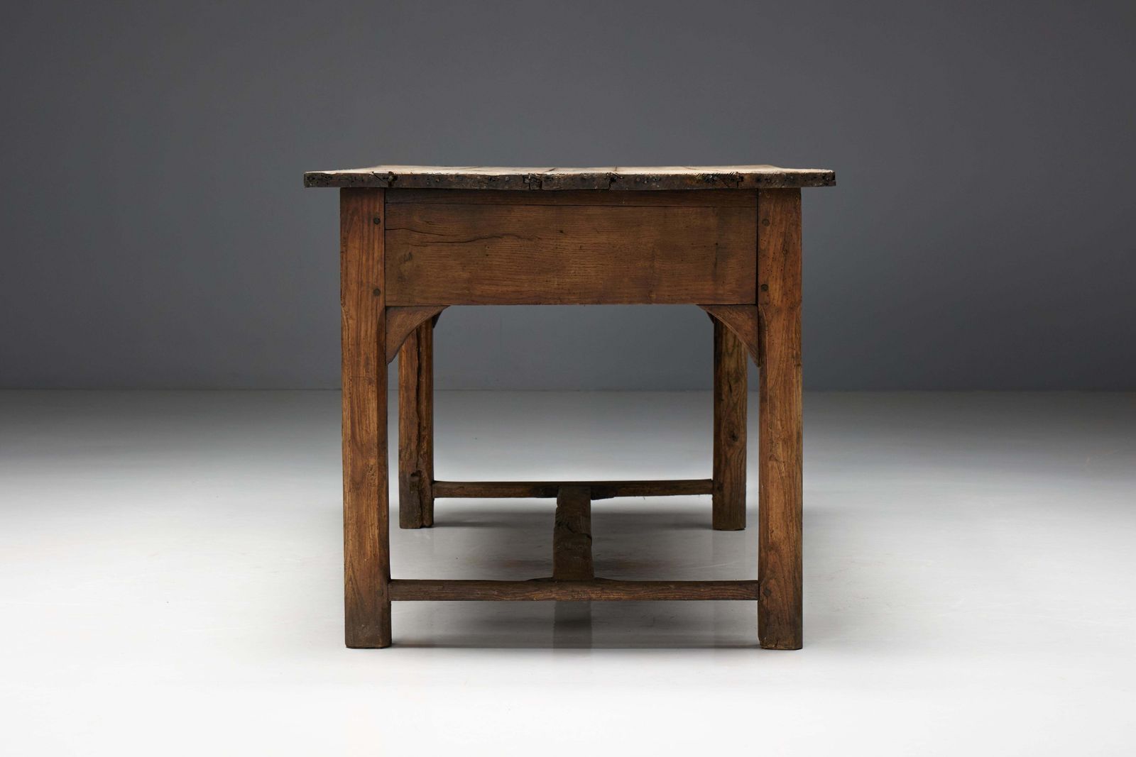 3205.0 Travail Populaire Dining Table, France, 19th Century photo