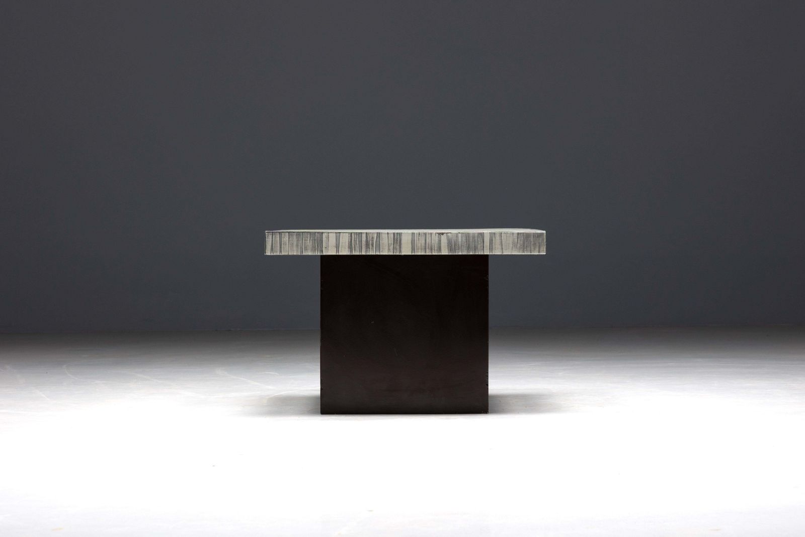 Aluminium Etched Coffee Table By Marc D’haenens, Belgium, 1970s photo 1939.0