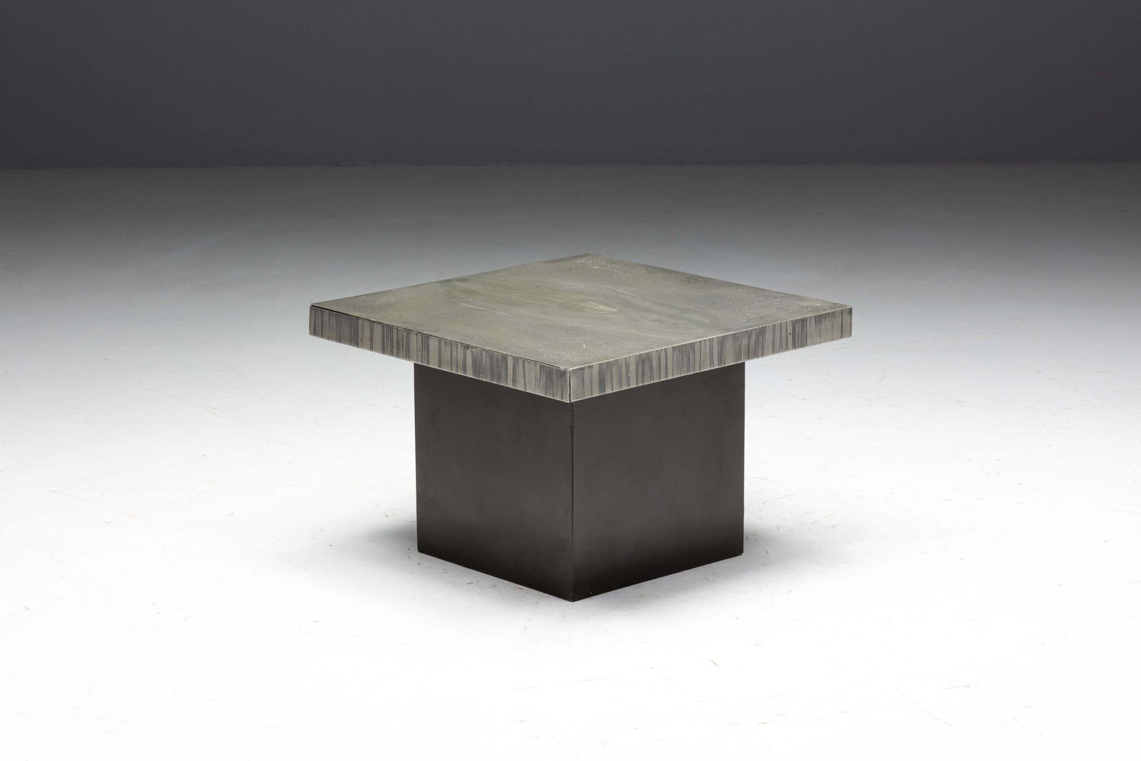photo furniture Aluminium Etched Coffee Table By Marc D’haenens, Belgium, 1970s