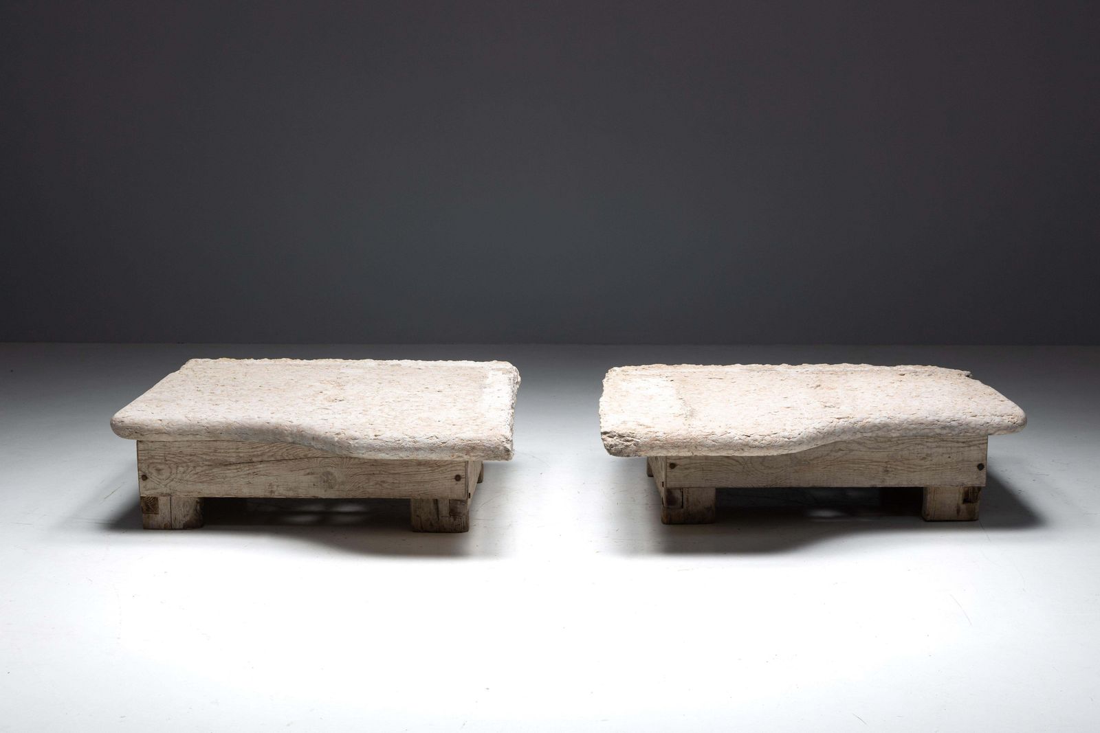 Robust Farm Stone Coffee Tables, Italy, 19th Century photo furniture