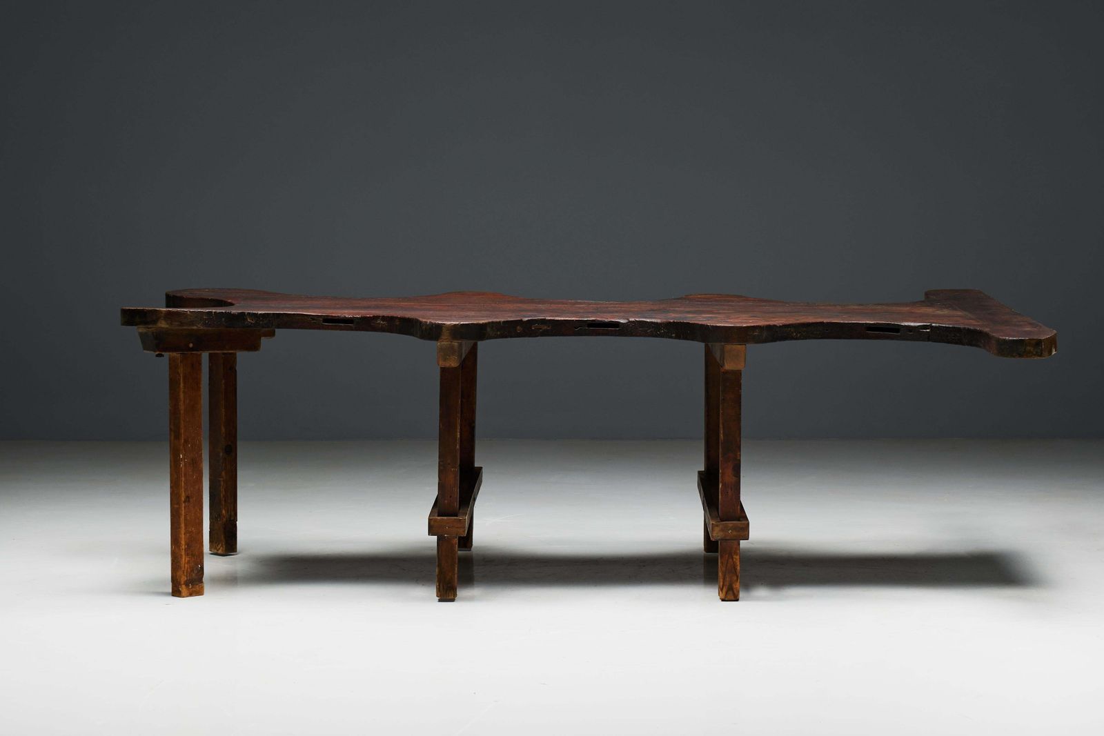 Rustic Free Form Organic Table, France, Late 19th Century photo vinterior