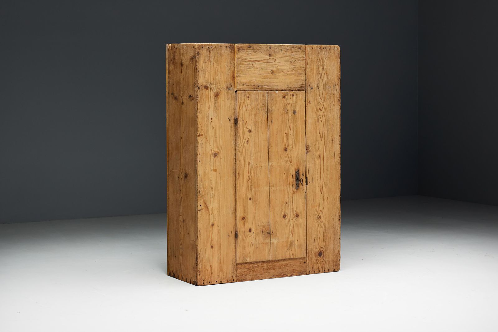 Brutalist Naive Cabinet, France, Early 19th Century photo for sale