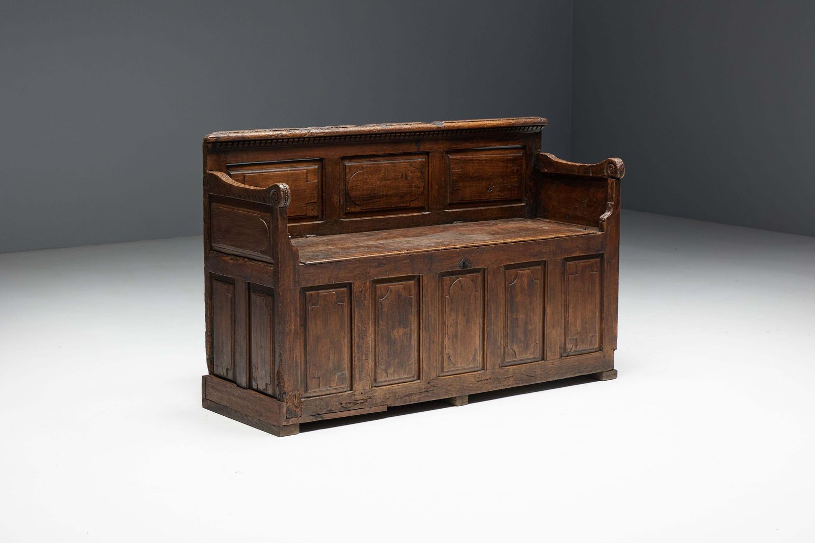 Art Populaire Chest Bench, France, 17th Century photo for sale