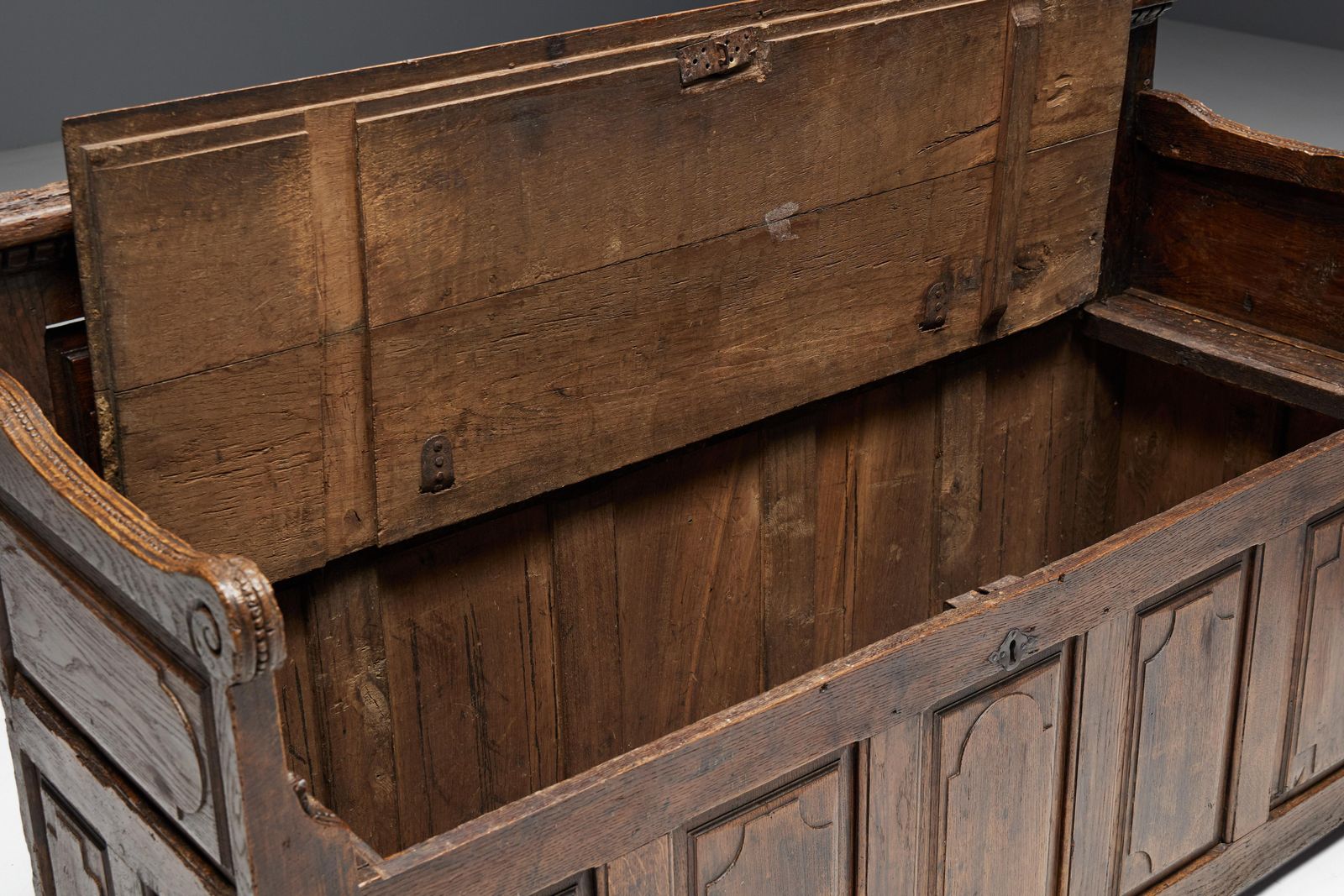 Art Populaire Chest Bench, France, 17th Century photo buy