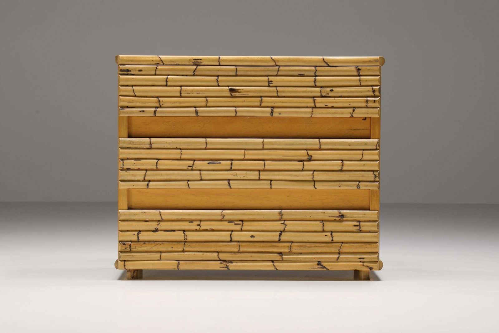 Bamboo Venturini Chest Of Drawers, Hollywood Regency, 1970s photo furniture