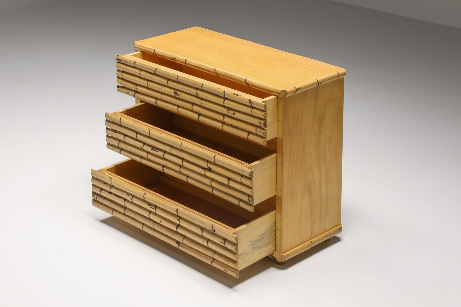 Bamboo Venturini Chest Of Drawers, Hollywood Regency, 1970s photo Furniture