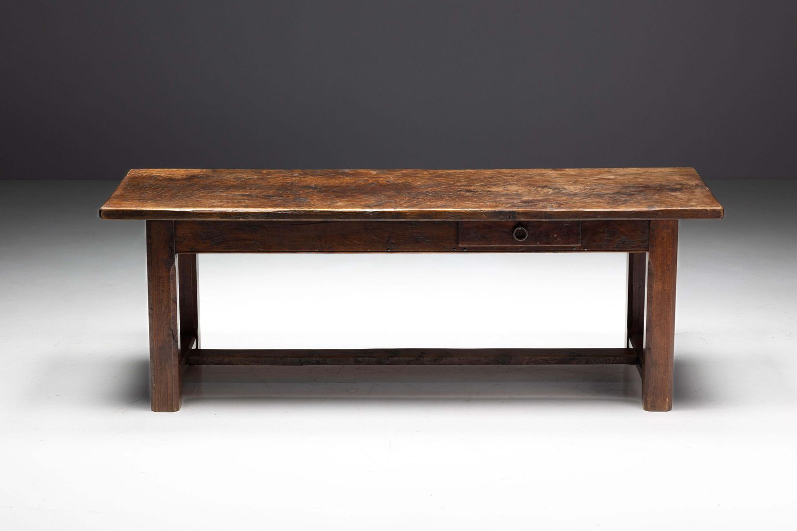 Brutalist Wabi Sabi Dining Table, France, 19th Century photo Furniture