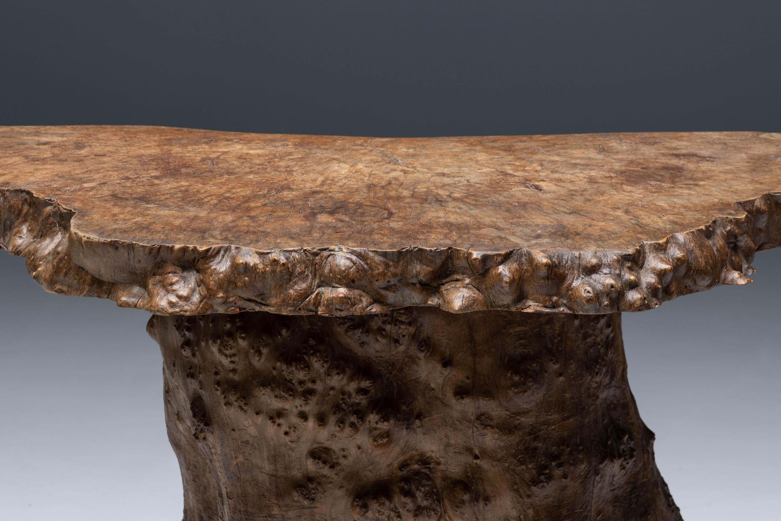 Furniture Monoxylite Wabi Sabi Bar Set, France, 1950s photo
