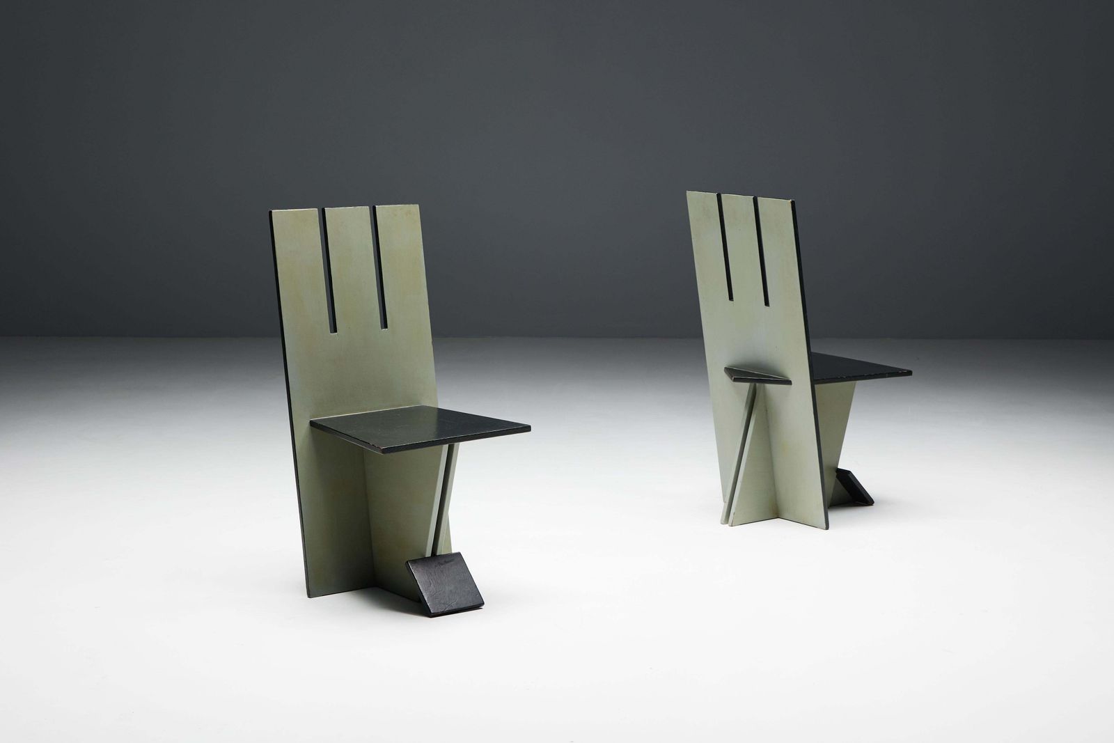 Dining Chairs In The Style Of De Stijl Movement, Netherlands, 1950s photo buy