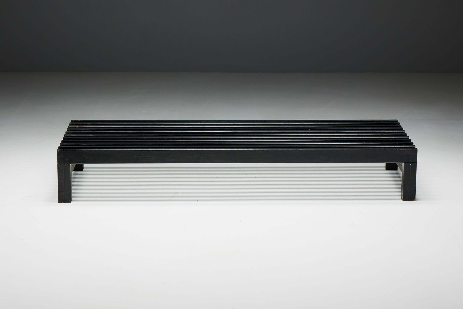Mid Century Slatted Bench Or Coffee Table, France, 1960s photo furniture