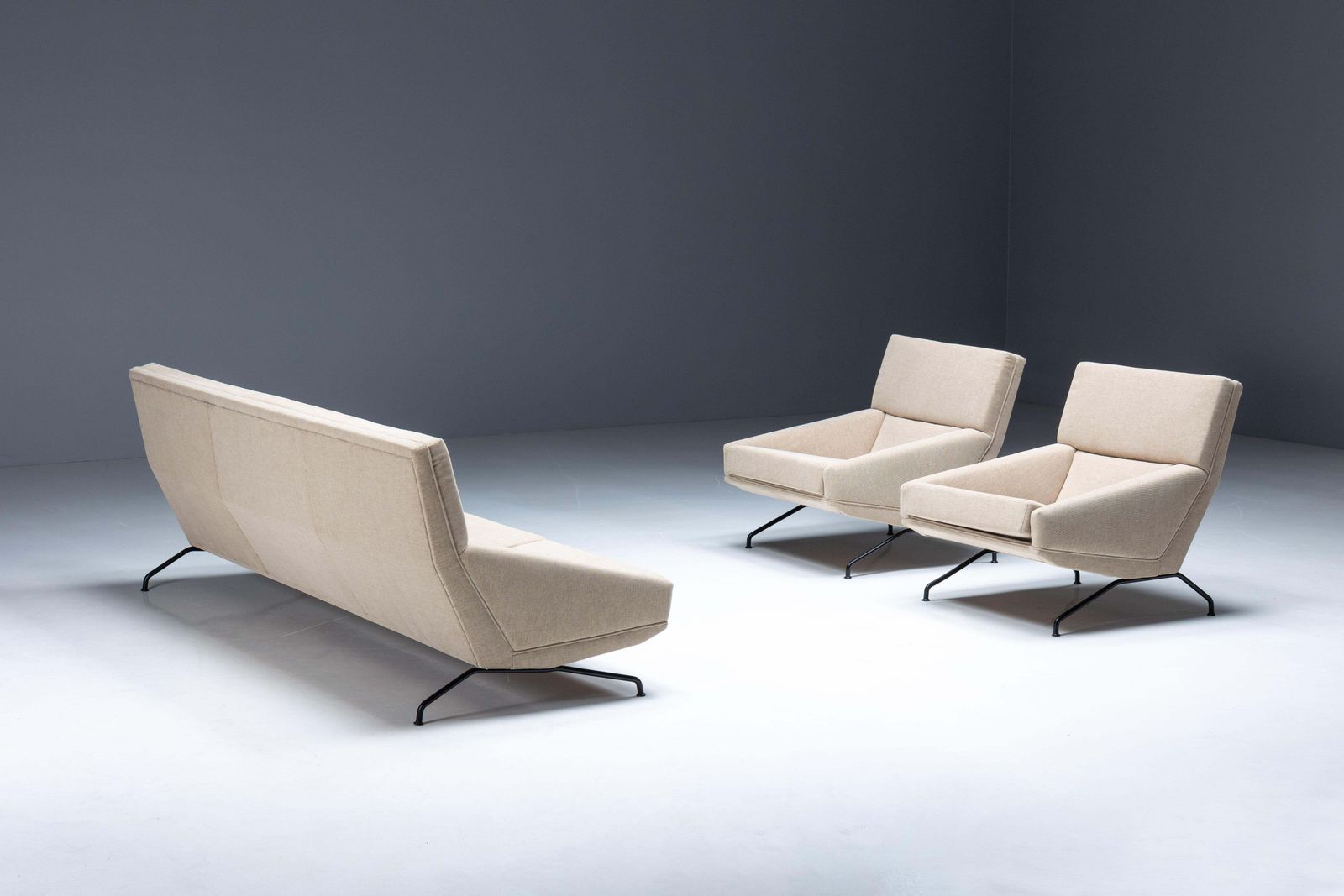 photo vintage Three Seater Sofa By Georges Van Rijck For Beaufort, Belgium, 1960s