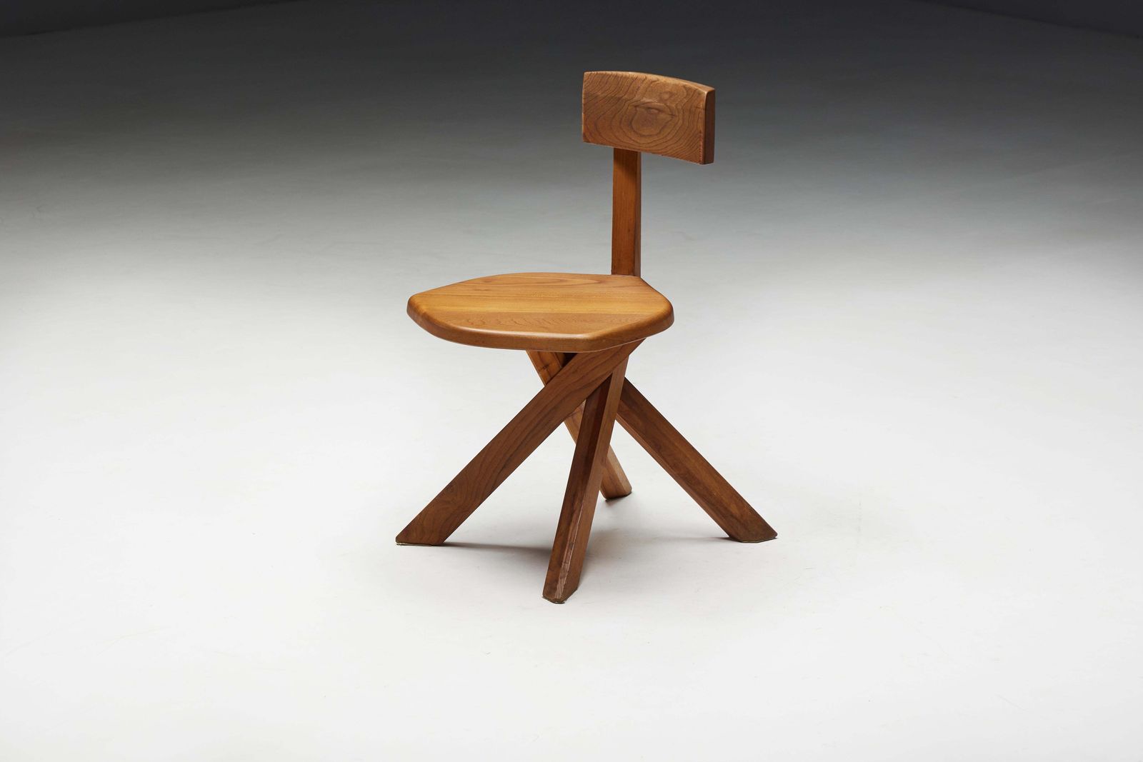 S34 Dining Chairs By Pierre Chapo, France, 1970s photo vinterior