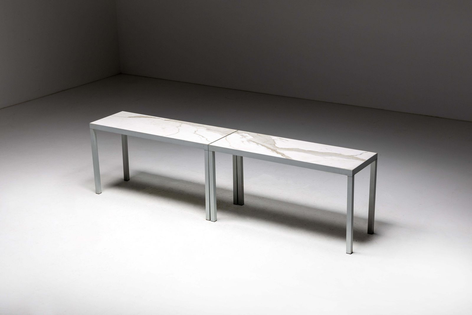Carrara Marble Console Table By Philippe Starck, France, 1990s photo vinterior