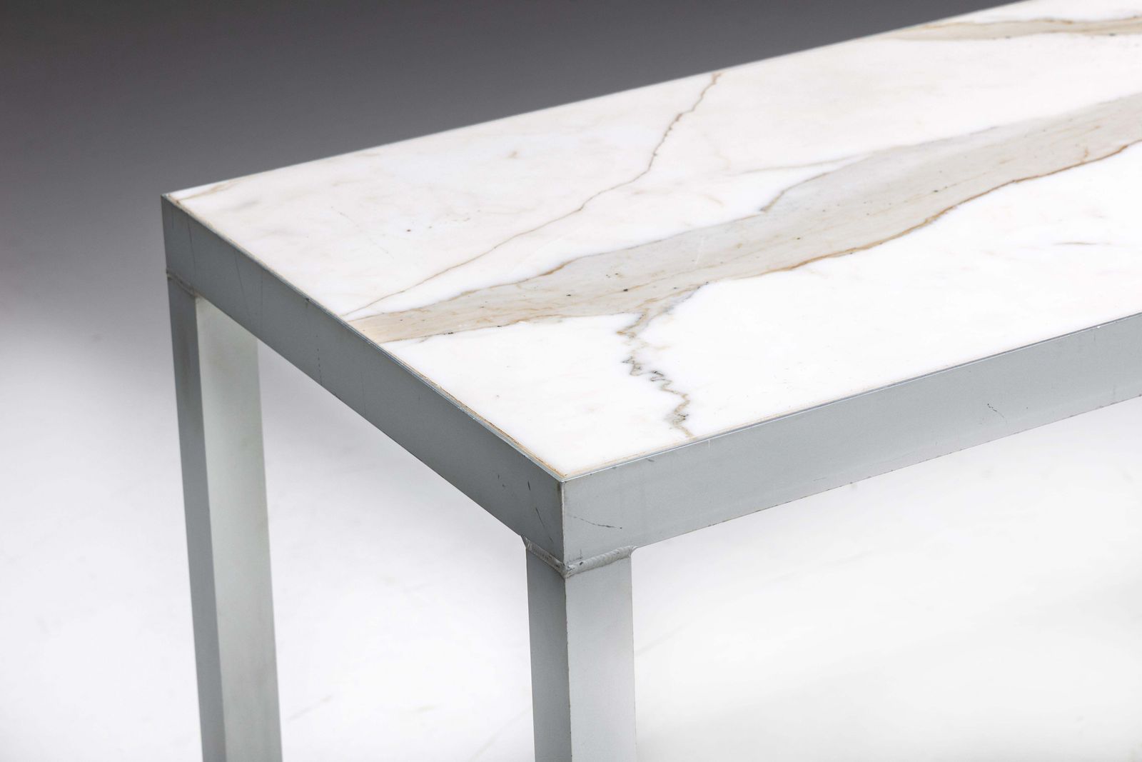 4234.0 Carrara Marble Console Table By Philippe Starck, France, 1990s photo