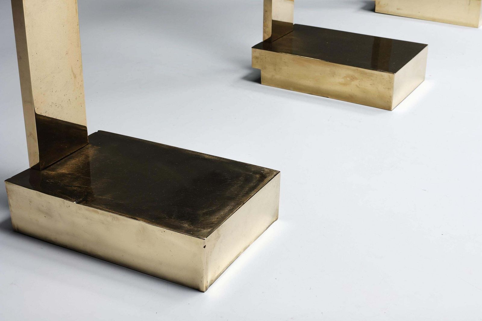 Hollywood Regency Console Table In Brass In The Style Of Maison Jansen, 1970s photo buy