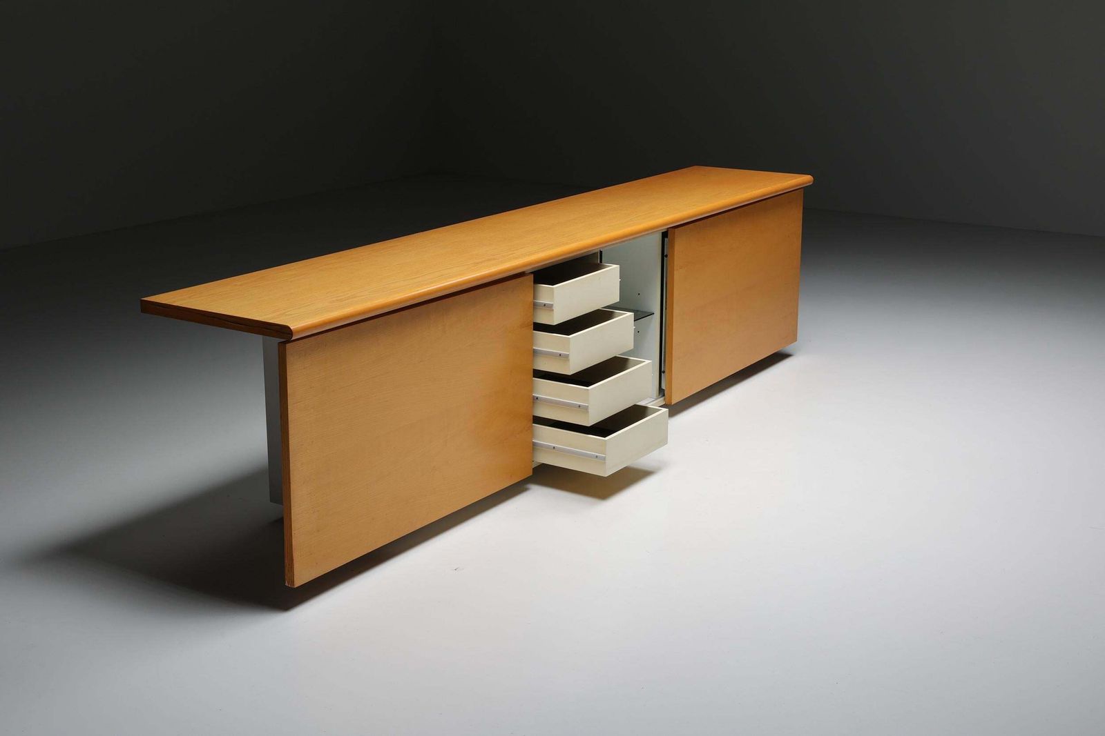 Natural Wood Credenza By Giotto Stoppino For Acerbic, Italy, 1977 photo Furniture