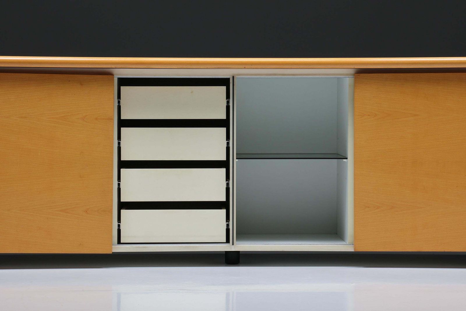 photo for sale Natural Wood Credenza By Giotto Stoppino For Acerbic, Italy, 1977