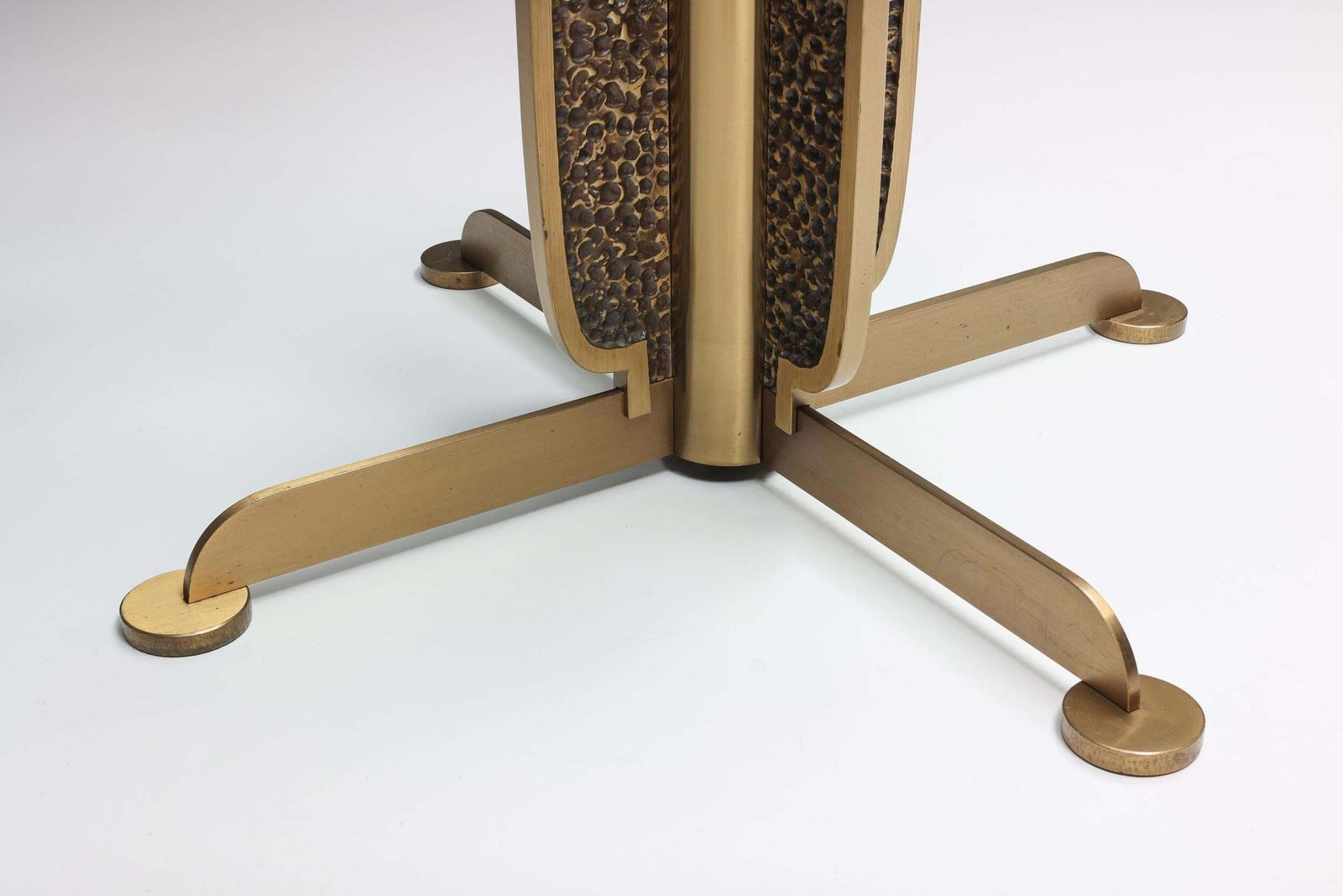 Brass Cast Dining Table By Luciano Frigerio, Italy, 1970s photo buy