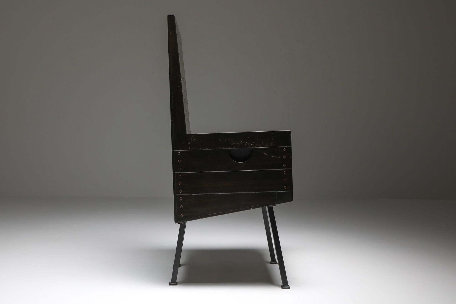 Modernist Armchair By Dom Hans Van Der Laan, Netherlands, 1960s photo vintage