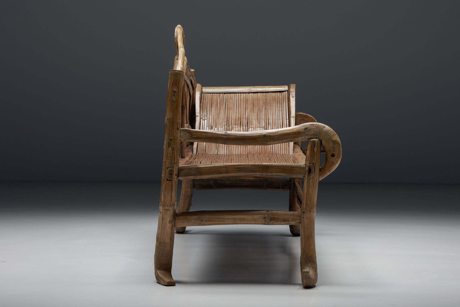 Oriental Bamboo Sofa Bed, 20th Century photo buy
