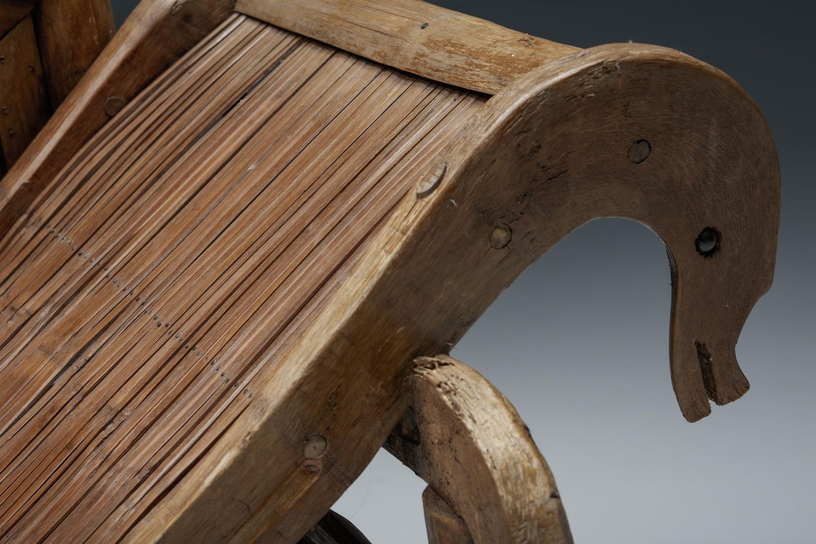 photo furniture Oriental Bamboo Sofa Bed, 20th Century