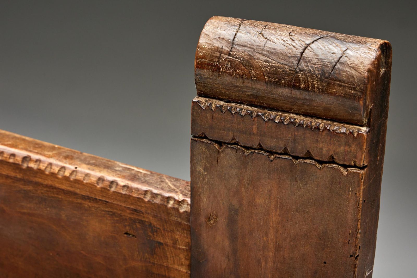 photo furniture Rustic Folk Art Bench, Spain, 19th Century