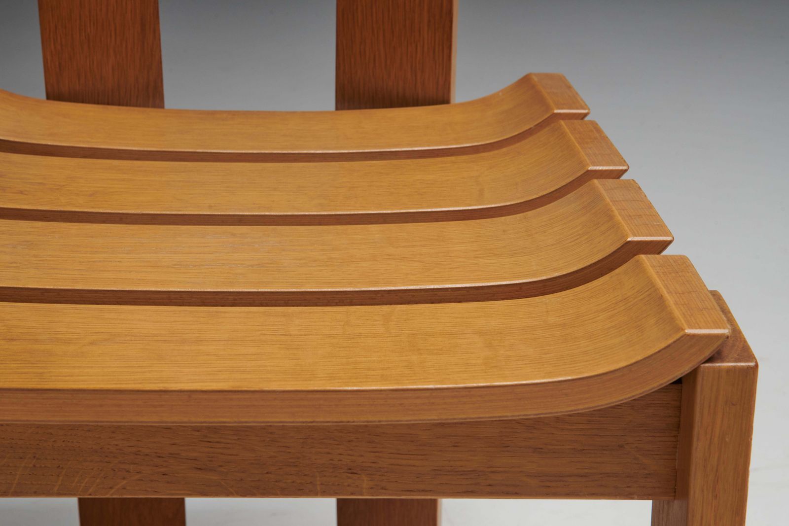 photo vintage Scandinavian Modern Plywood Dining Chairs, 1970s