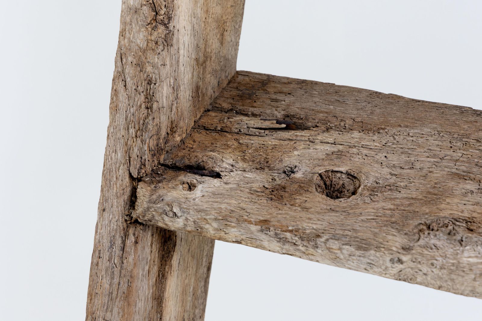 Home Decor Rustic Art Populaire Ladder, France, 20th Century photo