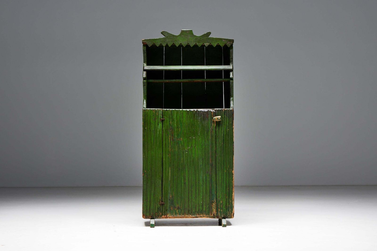 Rustic Folk Art Cabinet, France, Early 20th Century photo furniture