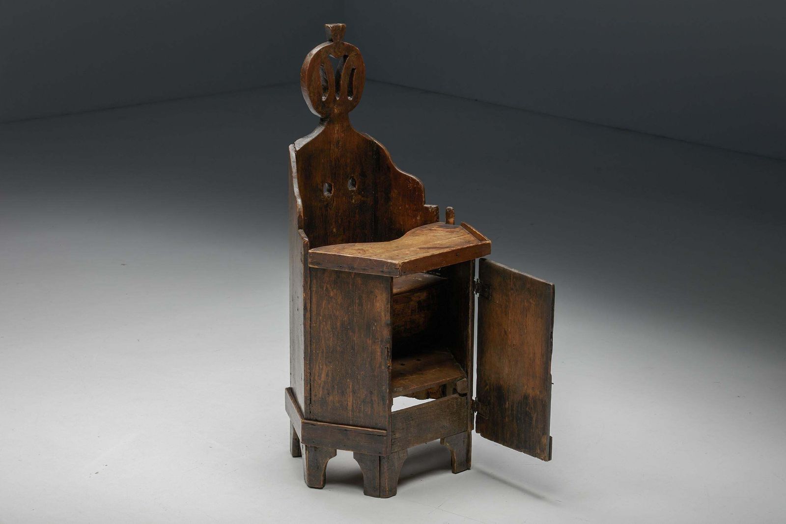 Robust Wooden Chair, France, 19th Century photo for sale