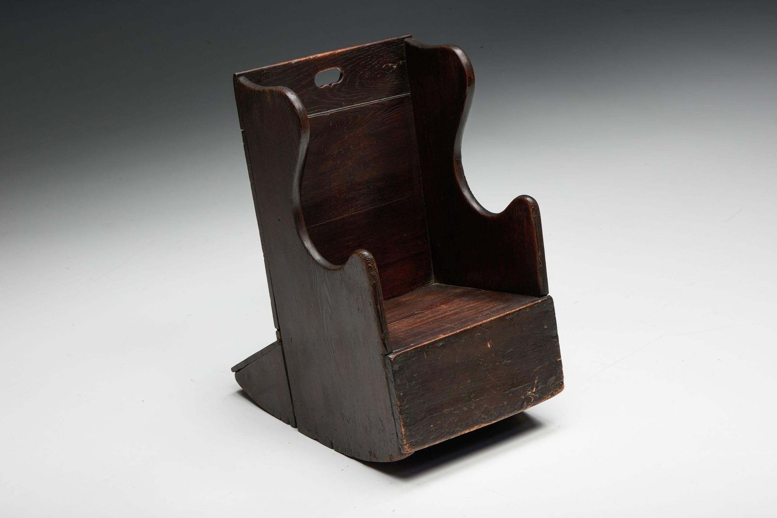 Curved Children's Rocking Chair, France, 19th Century photo 2810.0