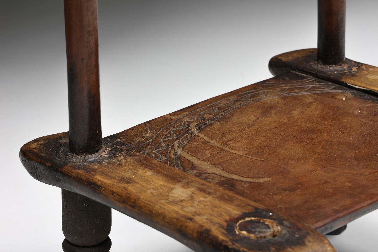 Rustic Wabi Sabi Chair, France, 20th Century photo vintage