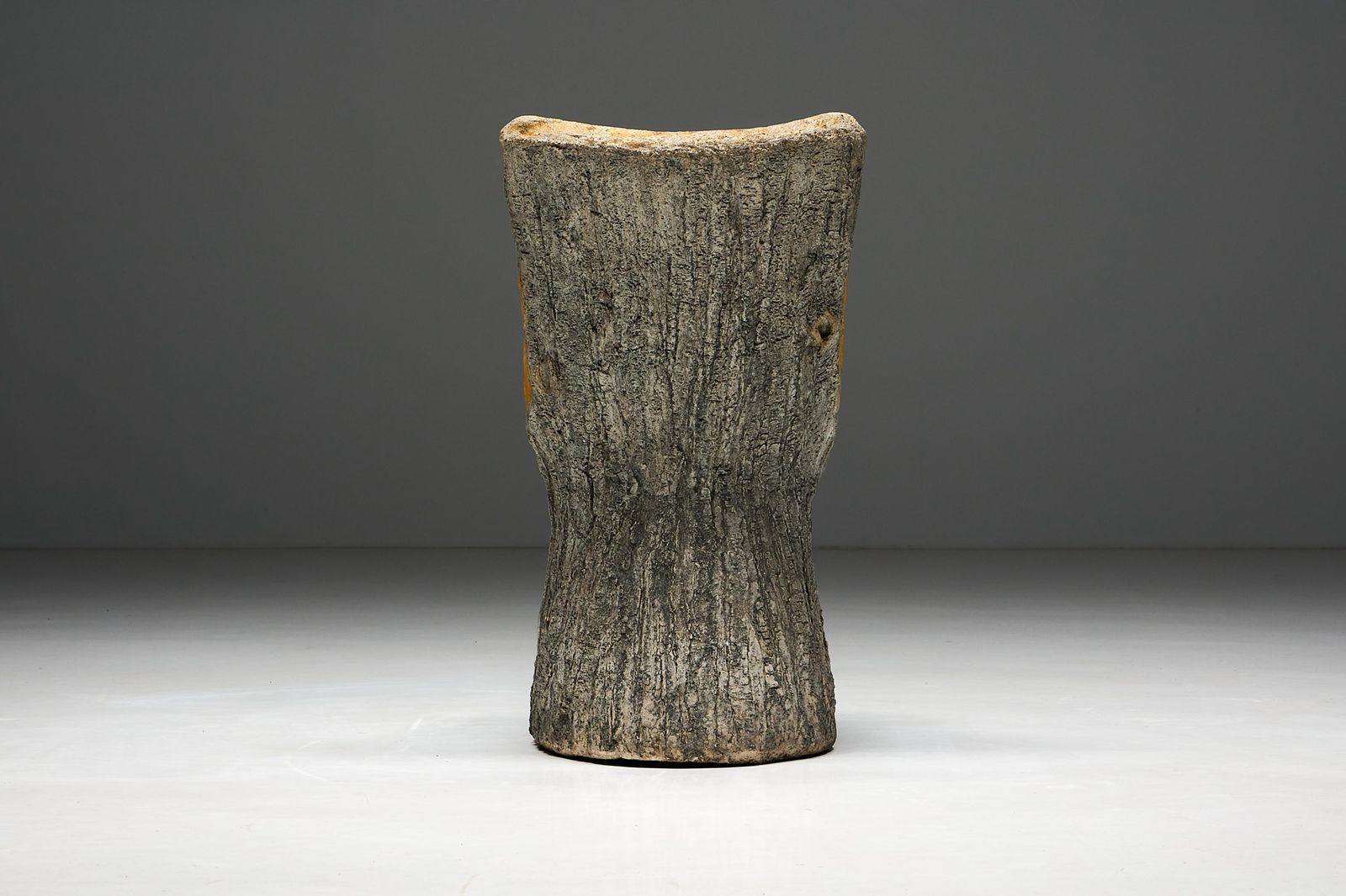 Brutalist Concrete Chair, France, 1970s photo for sale