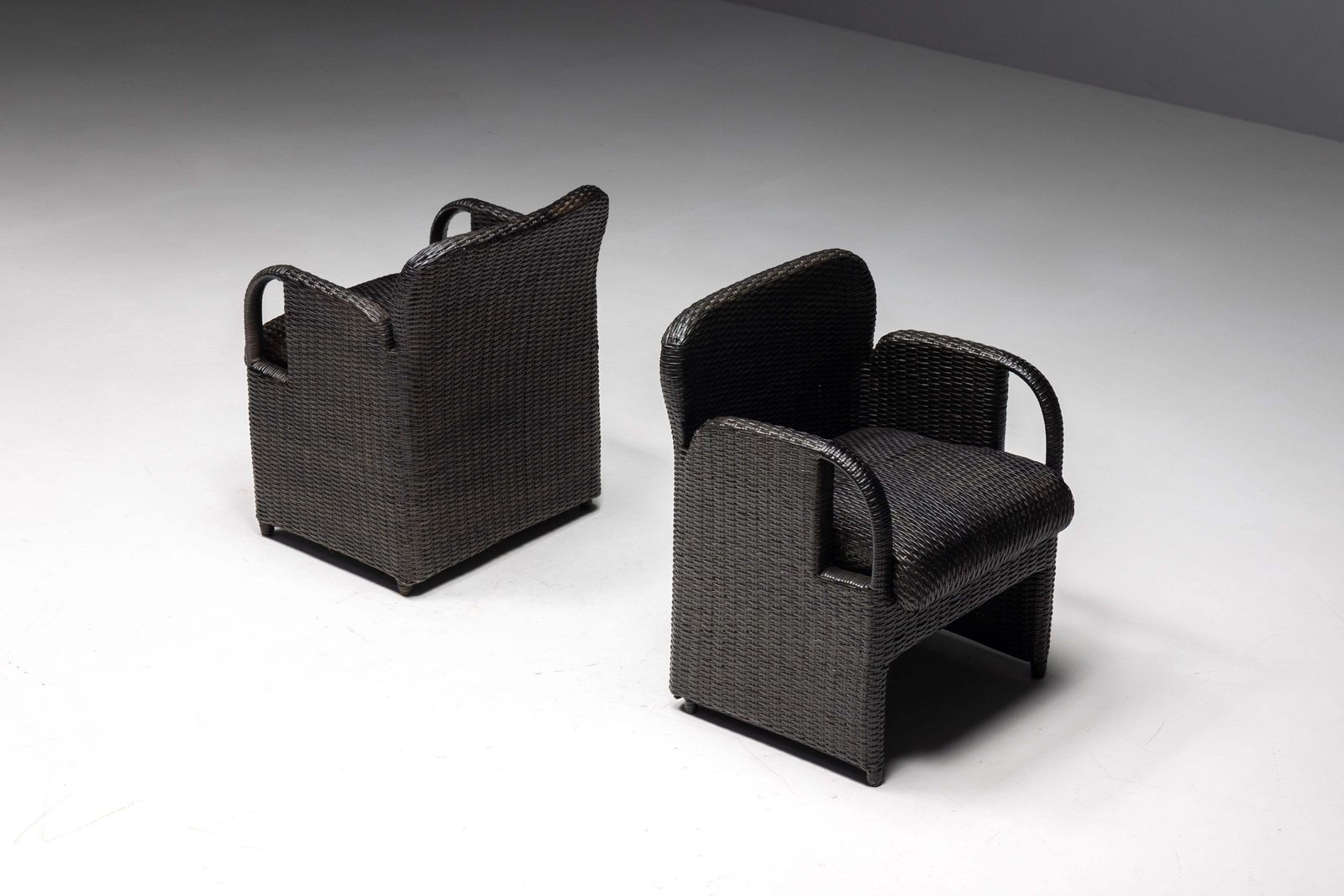 Armchairs 'Tlinkit' By Gae Aulenti For Tecno, Italy, 1990s photo vintage